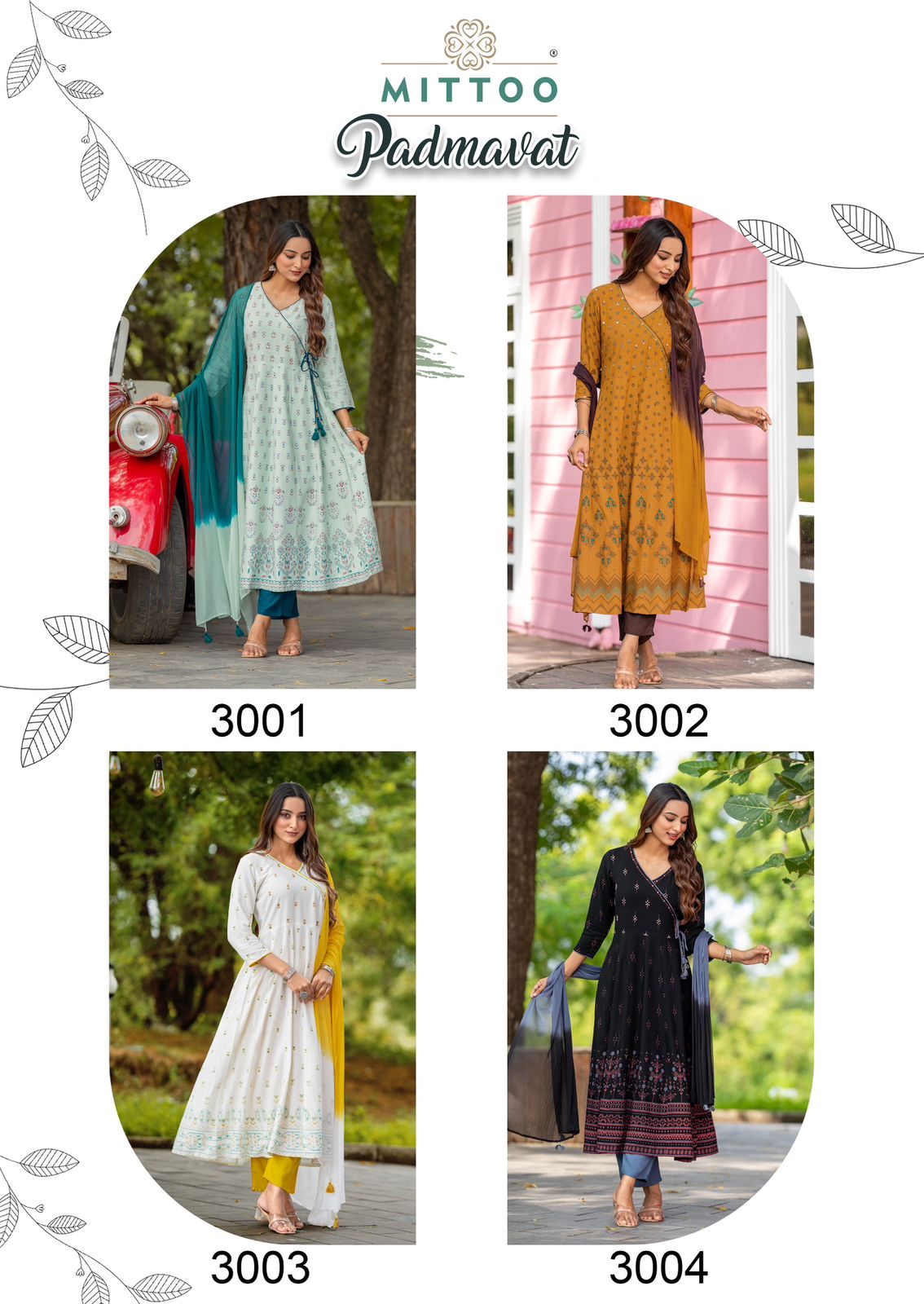 Padmavat Mittoo Rayon Readymade Anarkali Suits Wholesaler Gujarat