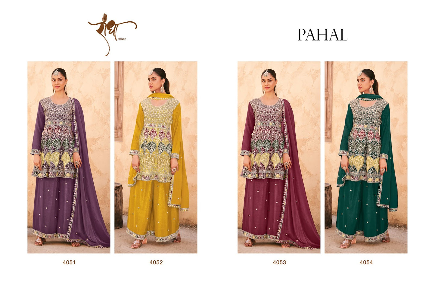 Pahal Radha Trendz Chinon Readymade Suits Manufacturer India