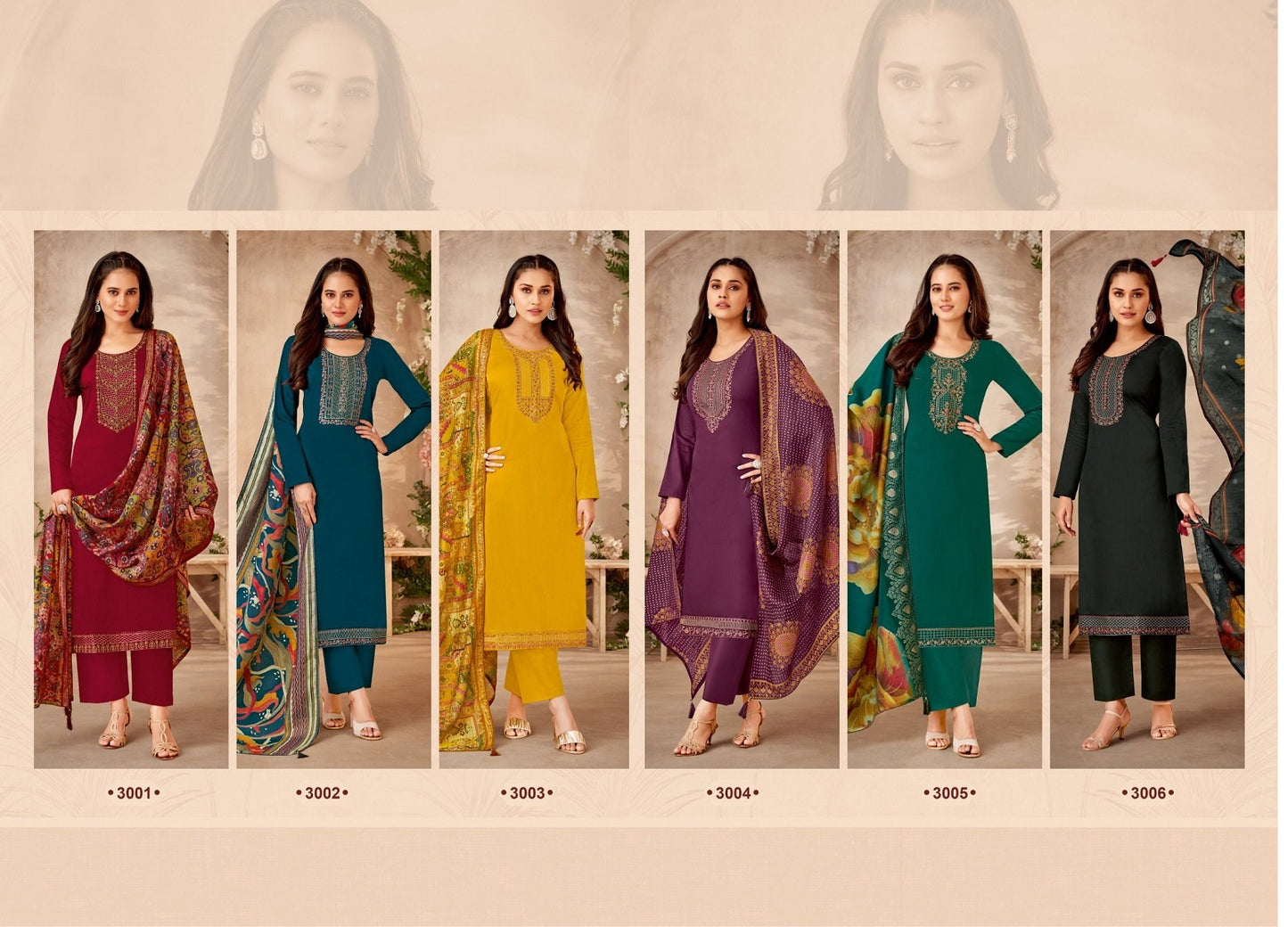 Pal Vol 3 Suryajyoti Jaam Satin Pant Style Suits Exporter Gujarat