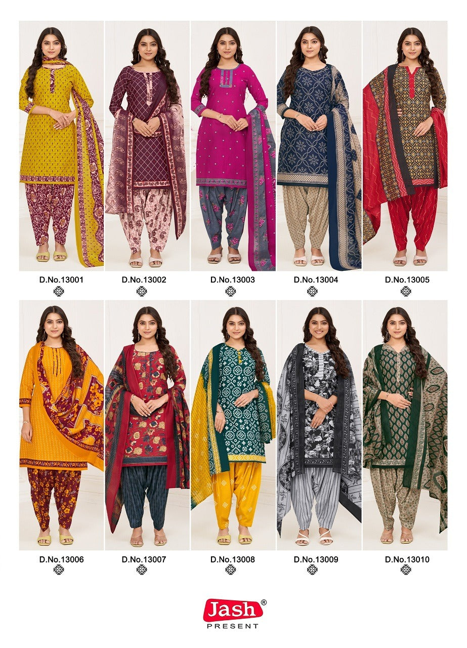 Palak Vol 13 With Lining Jash Readymade Cotton Patiyala Suits Manufacturer