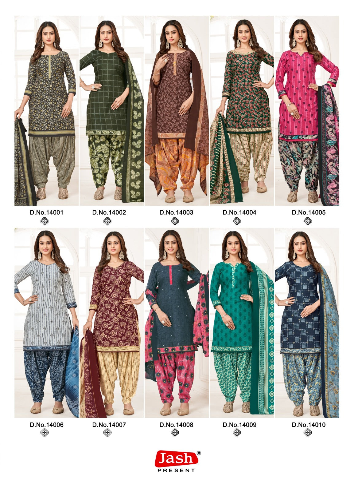 Palak Vol 14 Jash Indo Cotton Readymade Cotton Pant Suits Supplier