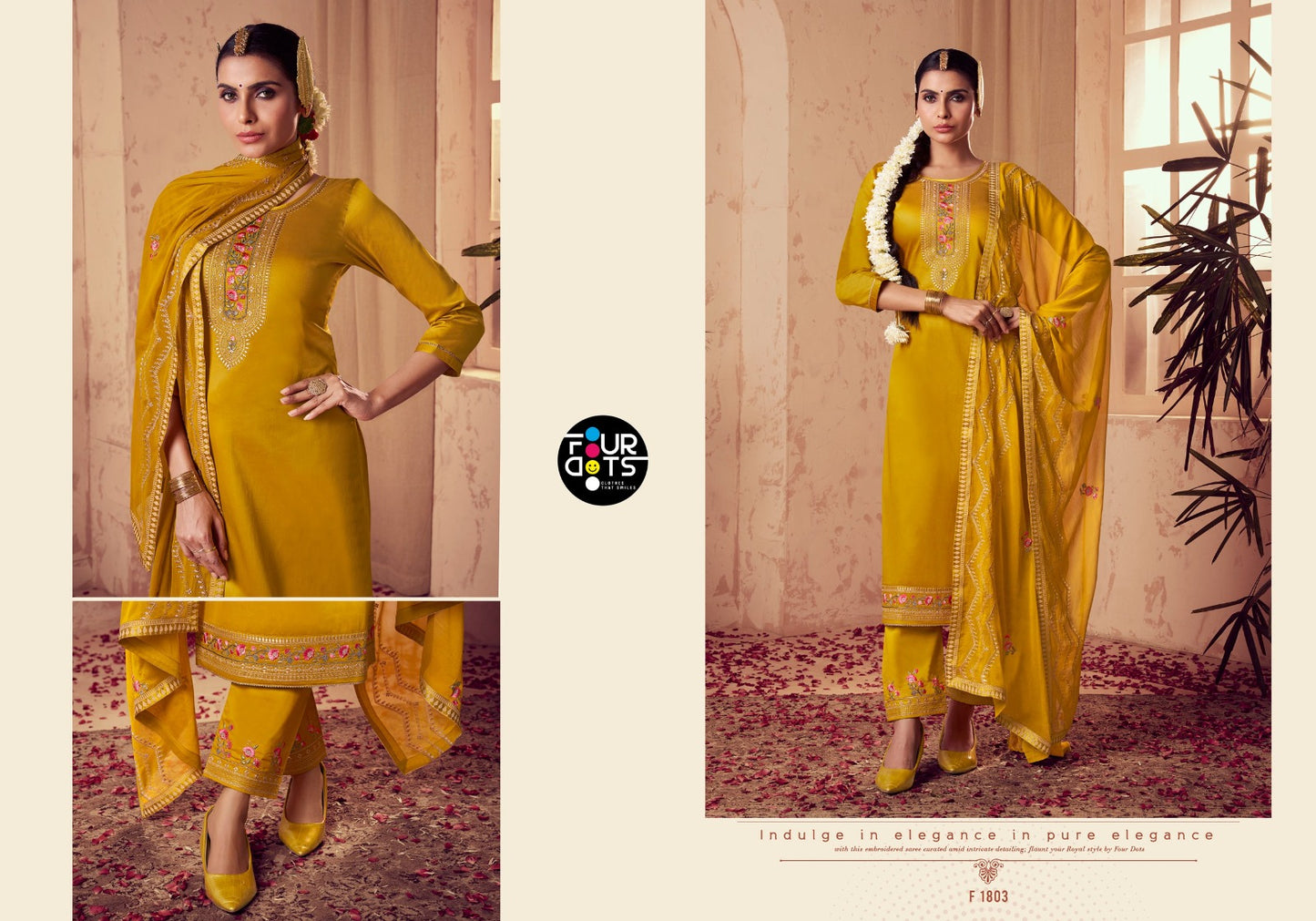 Pallav Four Dots Jam Cotton Pant Style Suits Wholesale Price