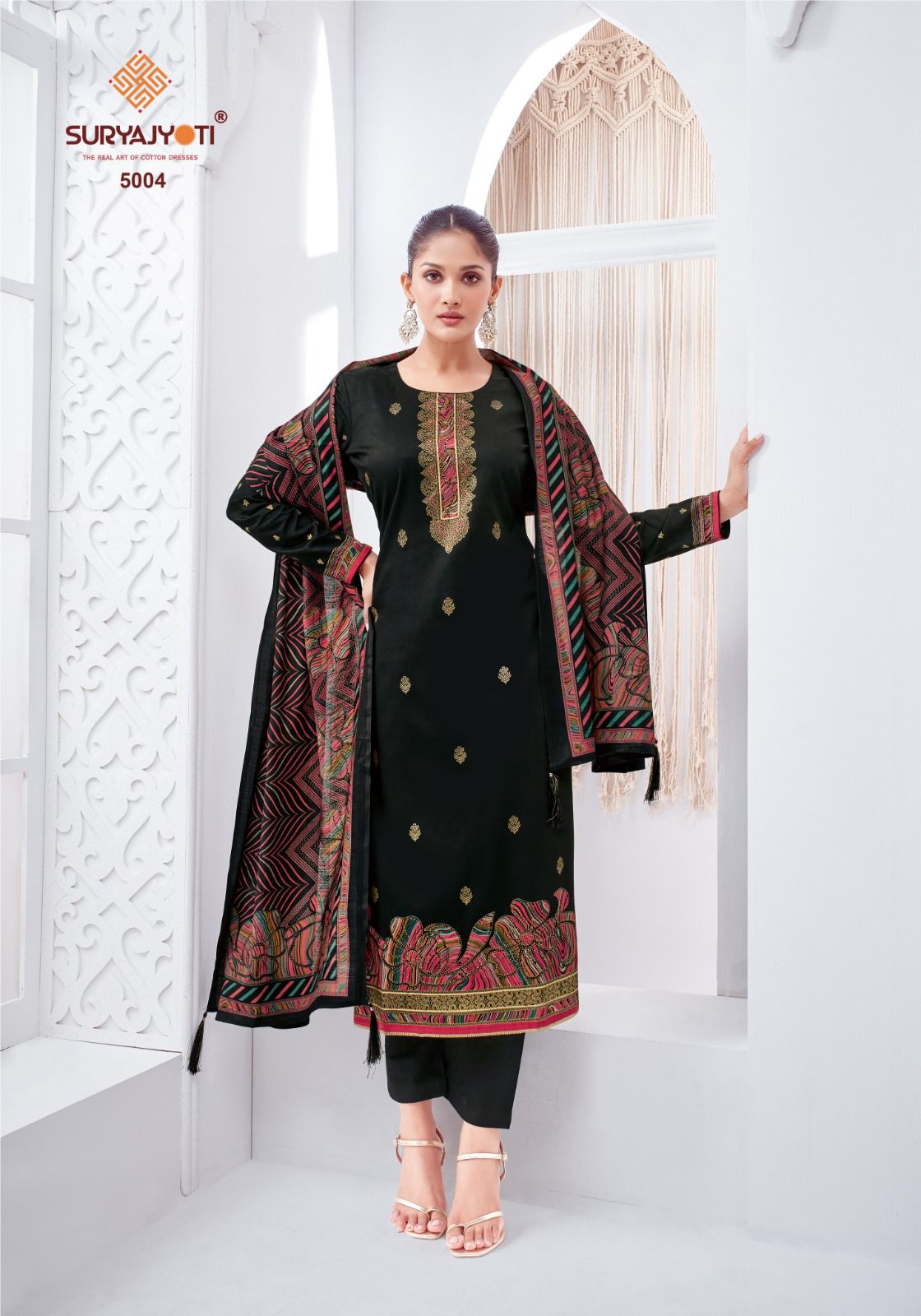 Pallavi Vol 5 Suryajyoti Jaam Satin Pant Style Suits Manufacturer Gujarat