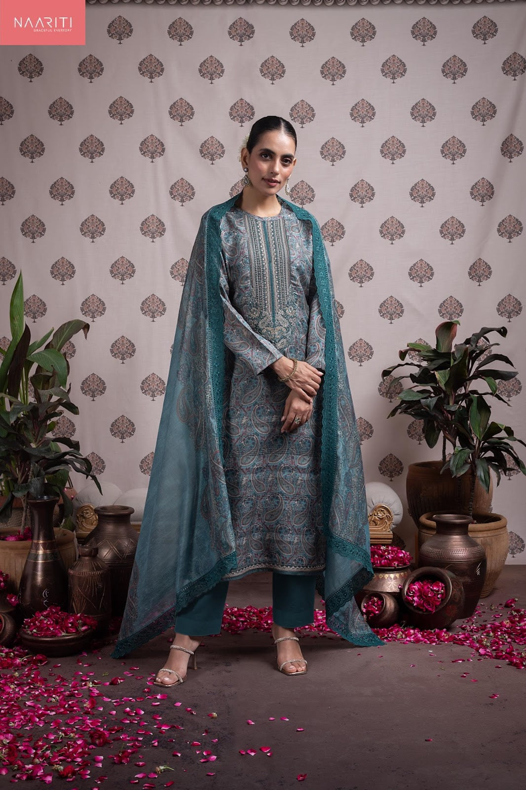 Pamee Naariti Silk Pant Style Suits Wholesale Price