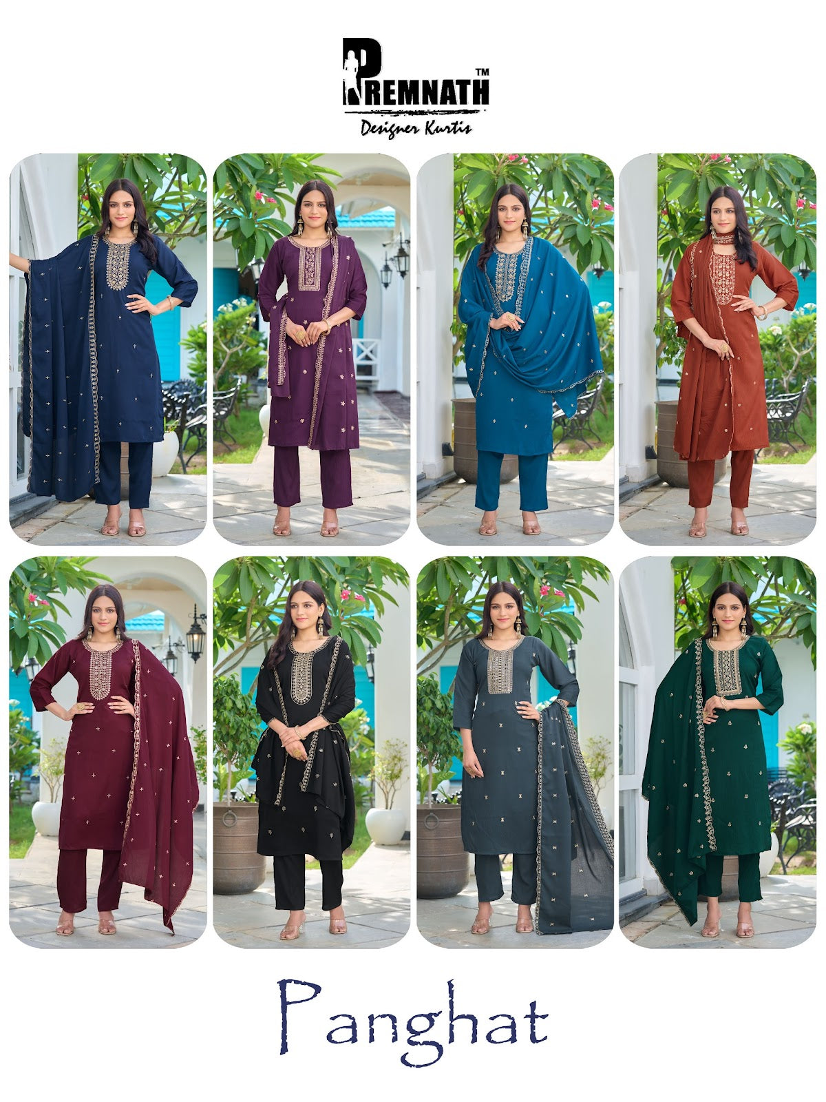Panghat Premnath Delta Readymade Pant Style Suits Wholesaler Gujarat