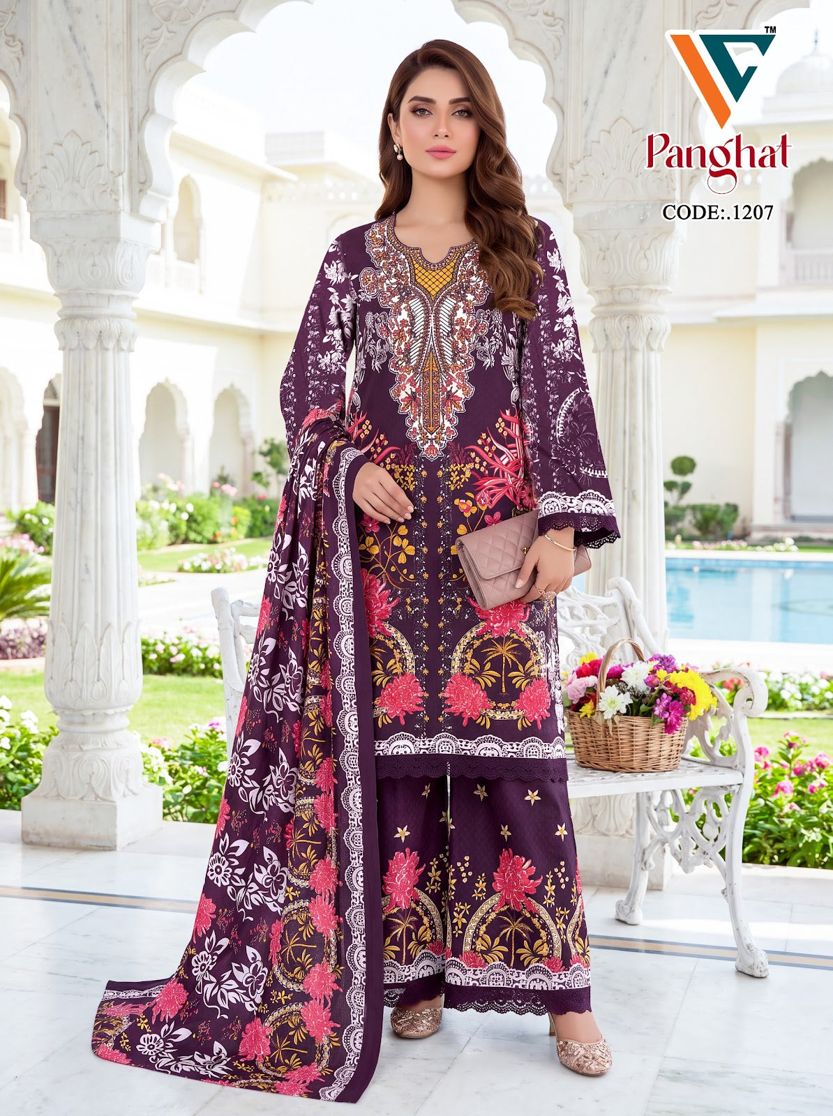 Panghat Vol 12 Vandana Creation Cotton Karachi Salwar Suits Wholesaler India