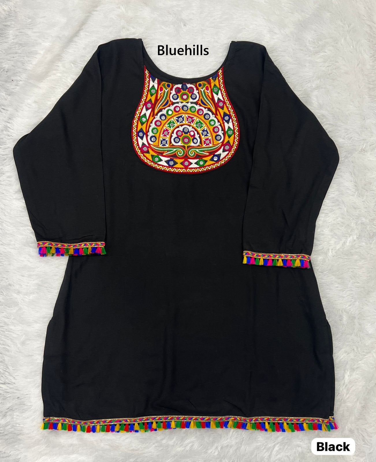Pankhudi 2.0 Bluehills Rayon Short Kurtis Exporter
