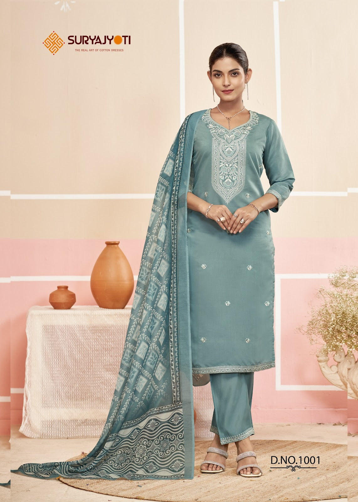 Parineeti Vol 1 Suryajyoti Modal Silk Readymade Pant Style Suits Supplier Gujarat