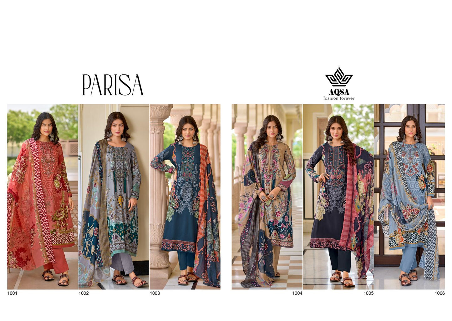 Parisa Aqsa Cambric Cotton Karachi Salwar Suits Manufacturer