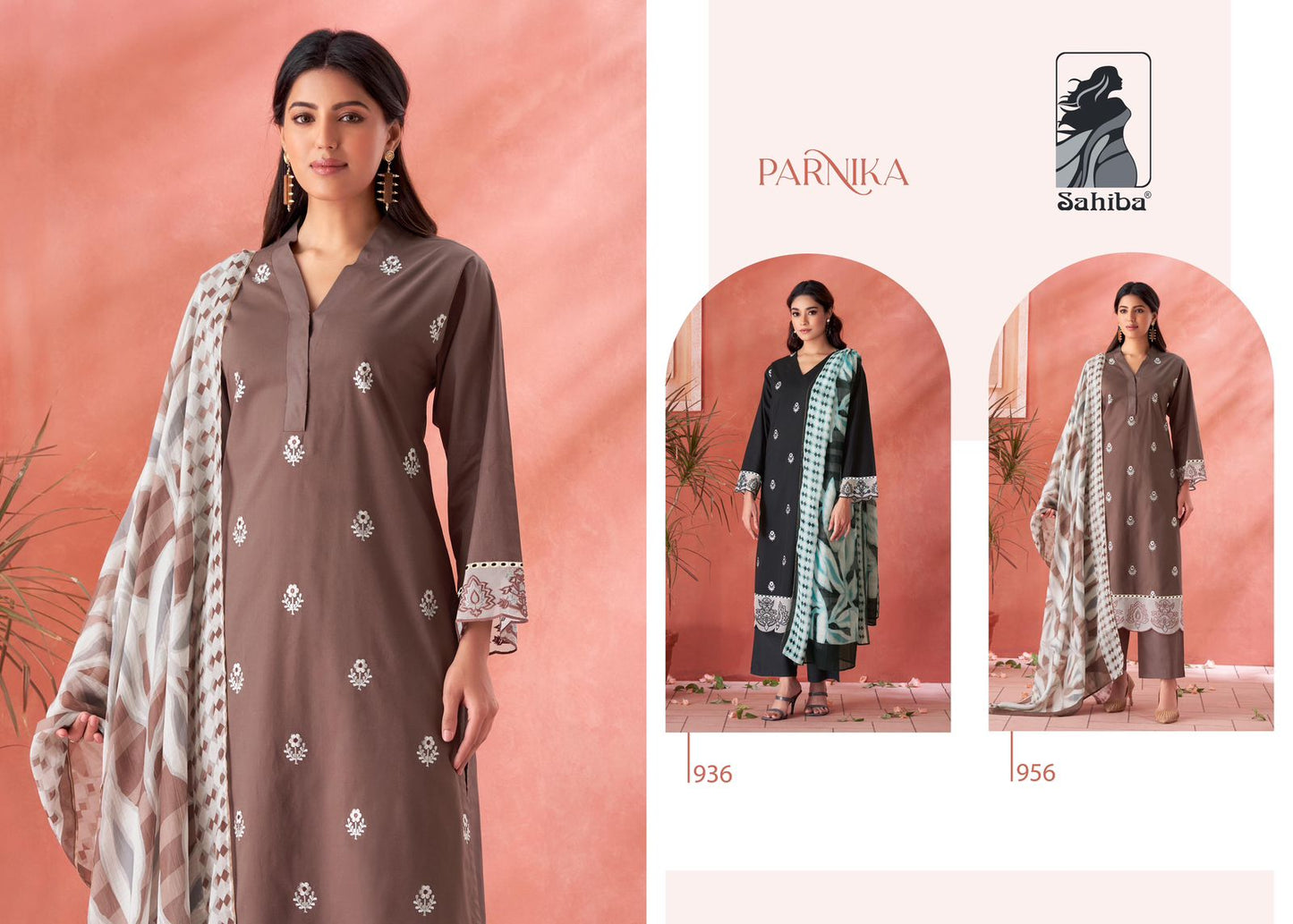 Parnika Sahiba Cotton Lawn Pant Style Suits