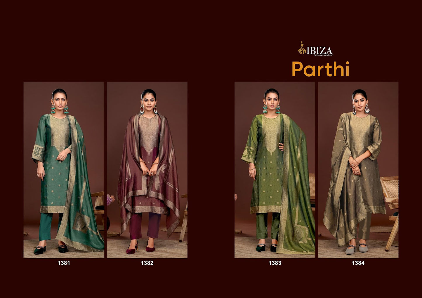 Parthi Ibiza Banglori Silk Pant Style Suits Manufacturer