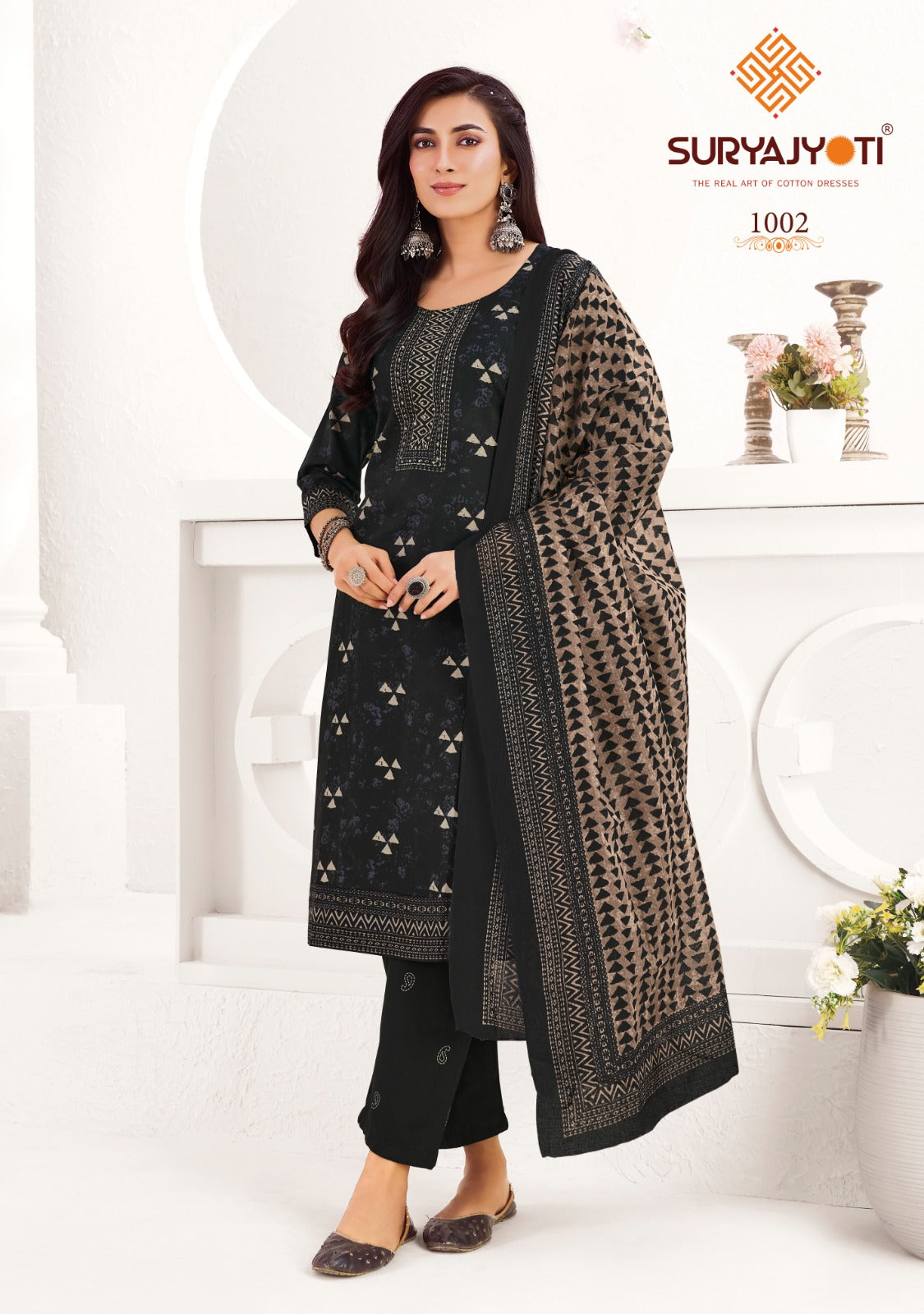 Parul Vol 1 Suryajyoti Readymade Cotton Pant Suits Manufacturer Ahmedabad