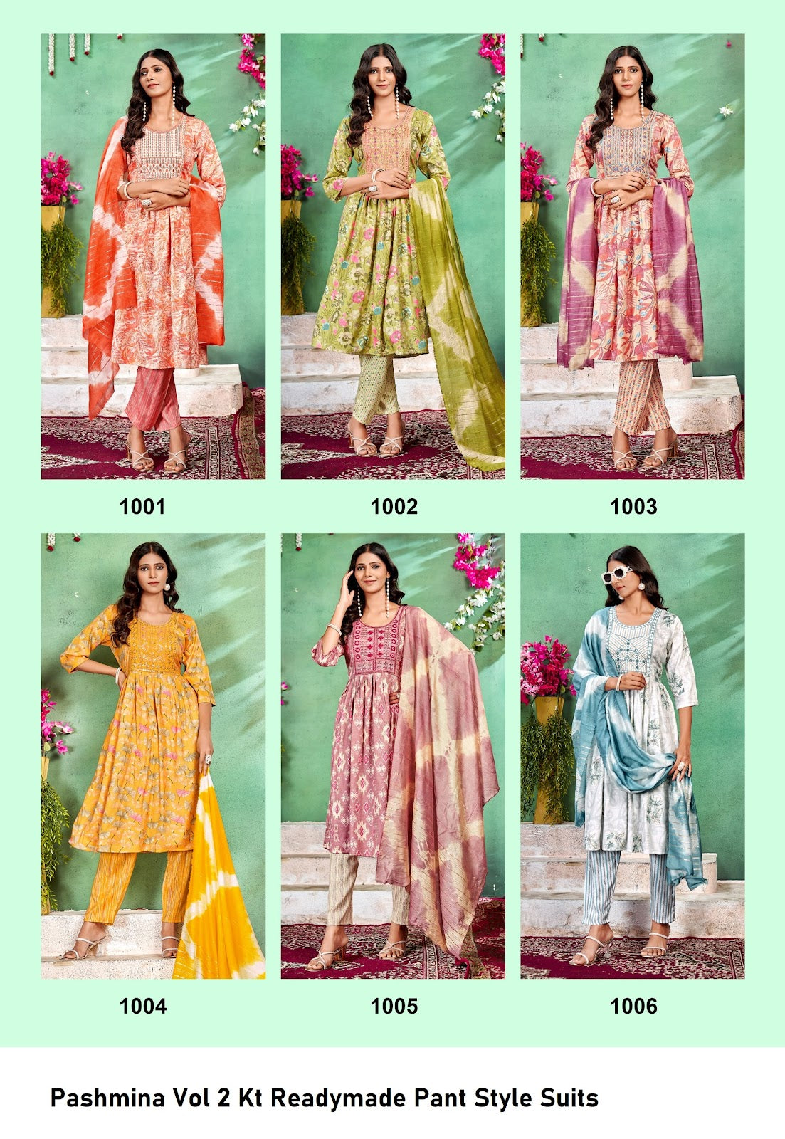 Pashmina Vol 2 Kt Capsule Readymade Pant Style Suits Exporter Gujarat