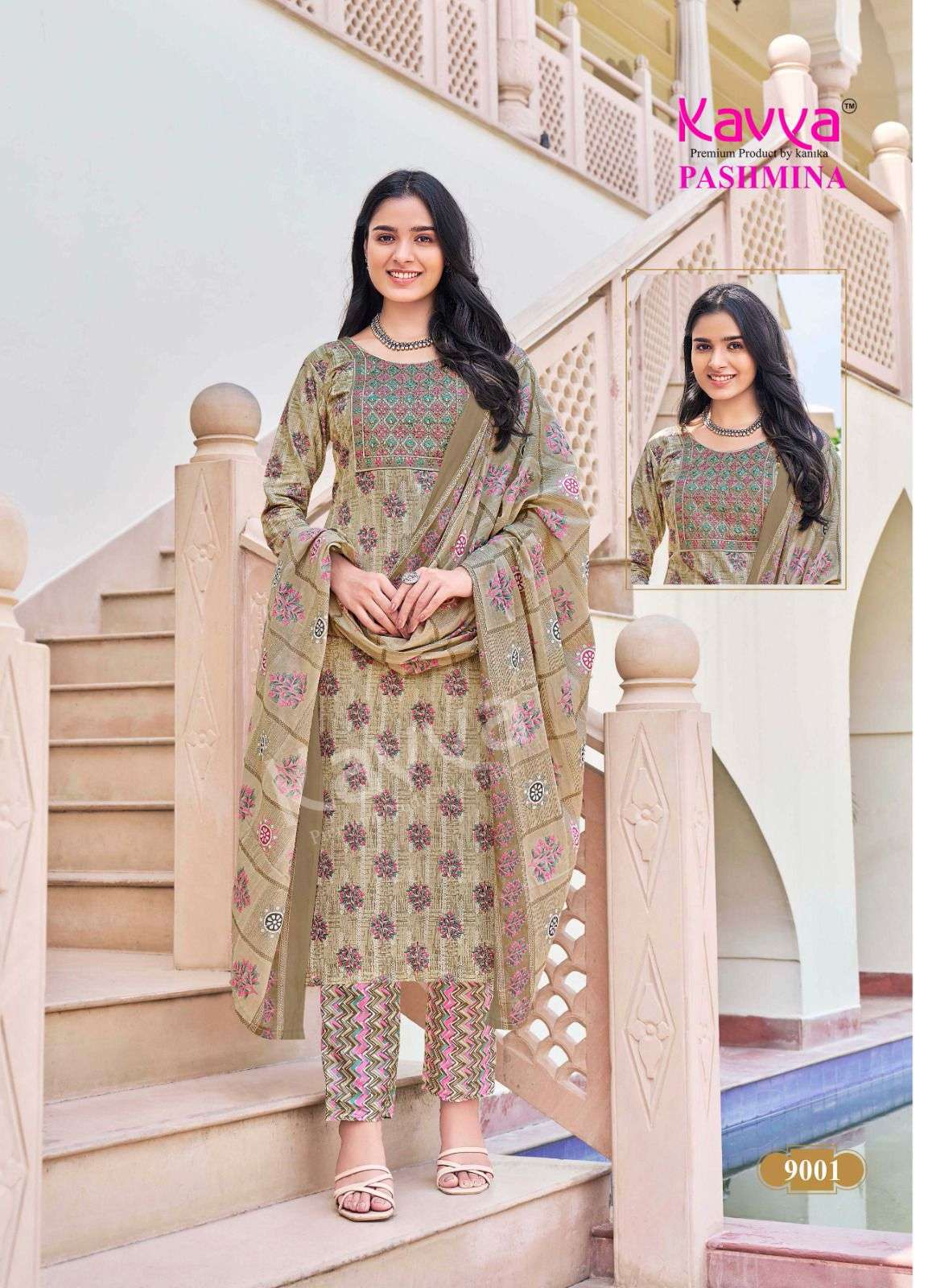Pashmina Vol 9 Kavya Cotton Readymade Pant Style Suits Wholesaler