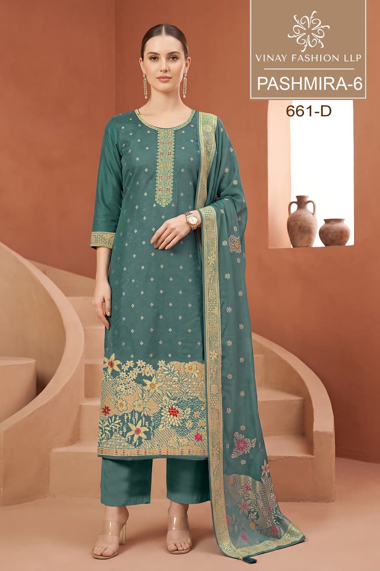 Pashmira 6 Vinay Fashion Llp Pashmina Suits Manufacturer India