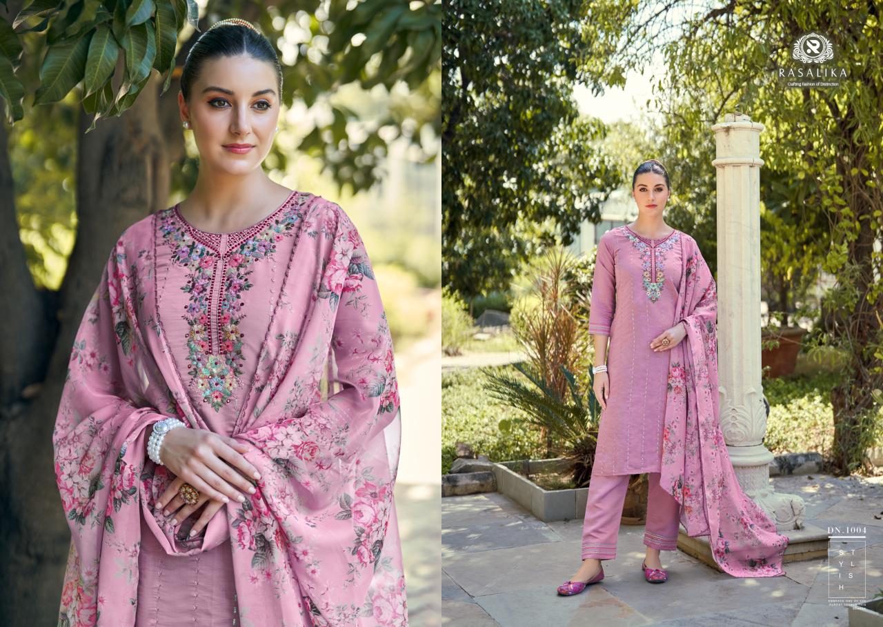 Pastels Rasalika Premium Viscose Readymade Pant Style Suits Manufacturer India