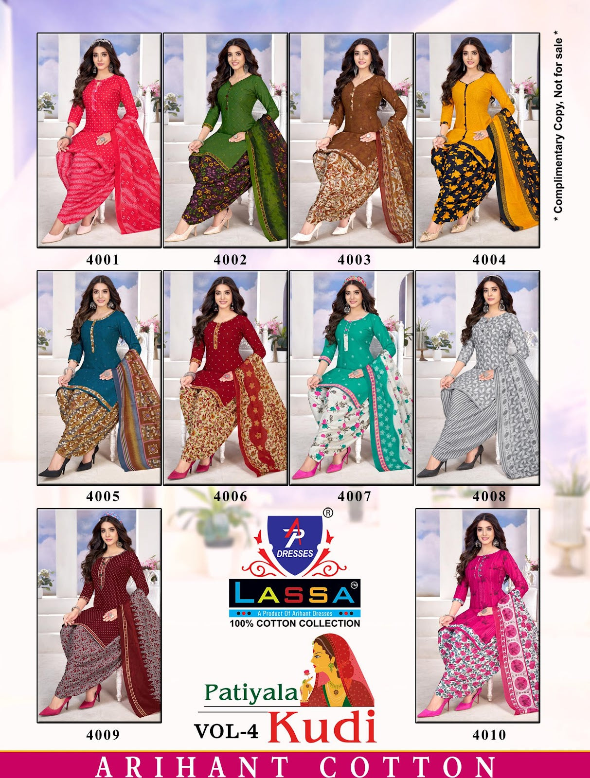 Patiyala Kudi Vol 4 Ap Dresses Cotton Dress Material Wholesaler India