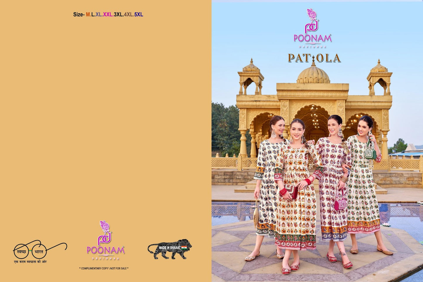 Patola Poonam Designer Cotton Anarkali Kurtis Wholesale
