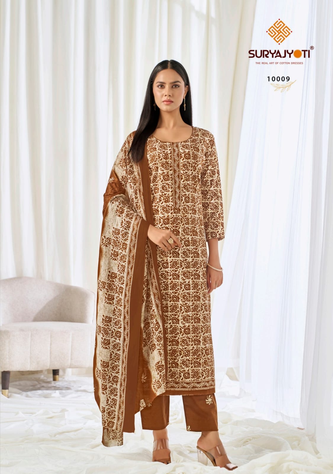 Pehnava Vol 10 Suryajyoti Cotton Dress Material Exporter