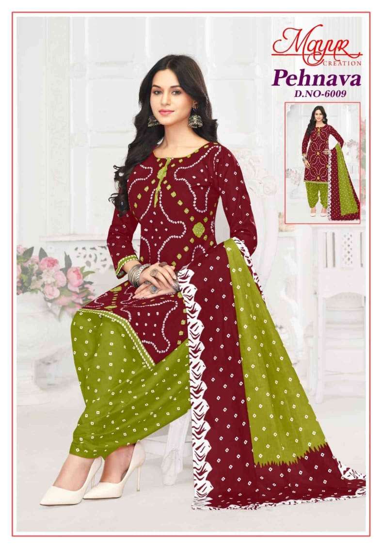 Pehnava Vol 6 Mayur Creation Cotton Dress Material Wholesaler India