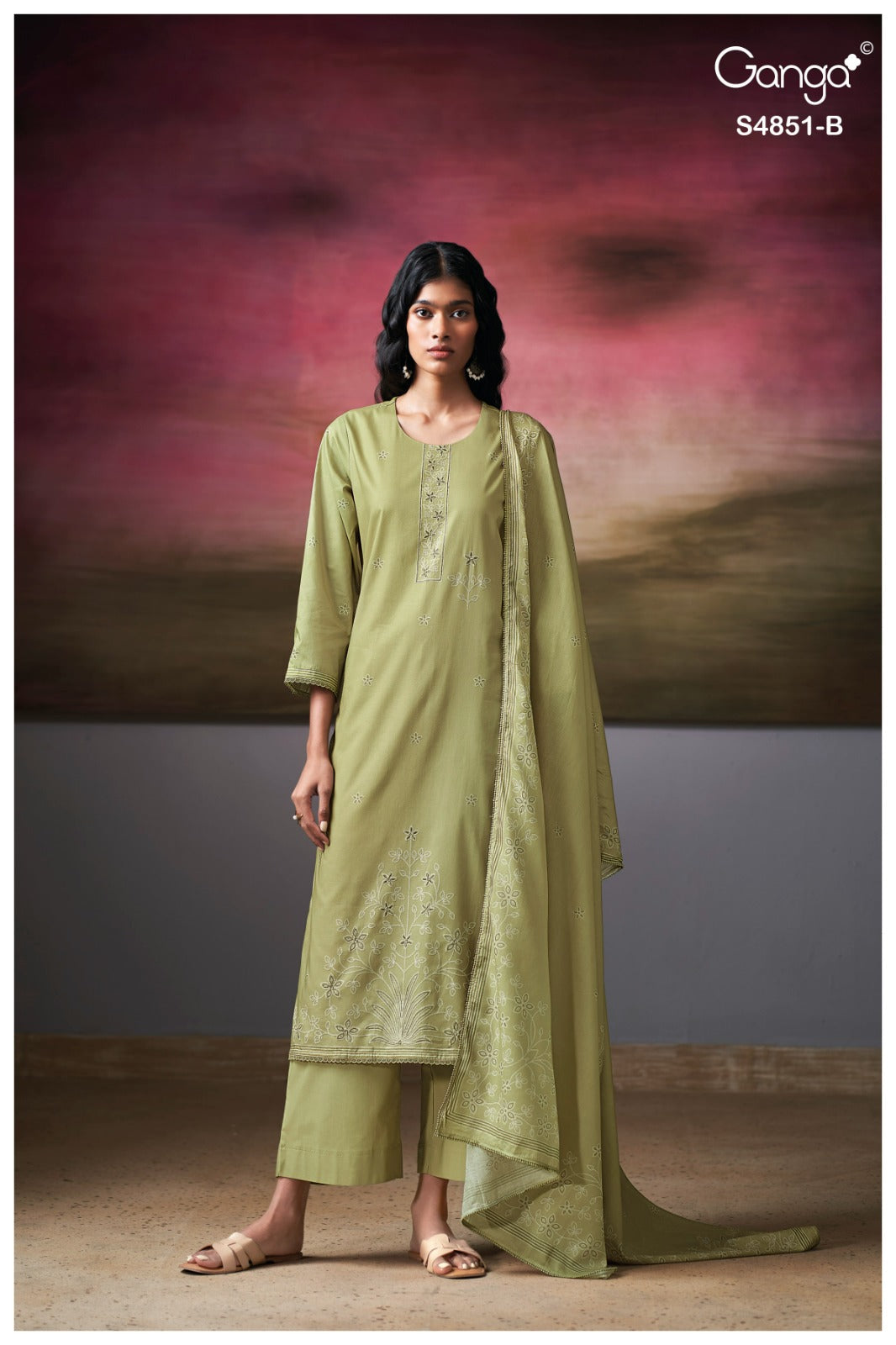 Pelyra S4851 Ganga Plazzo Style Suits Manufacturer