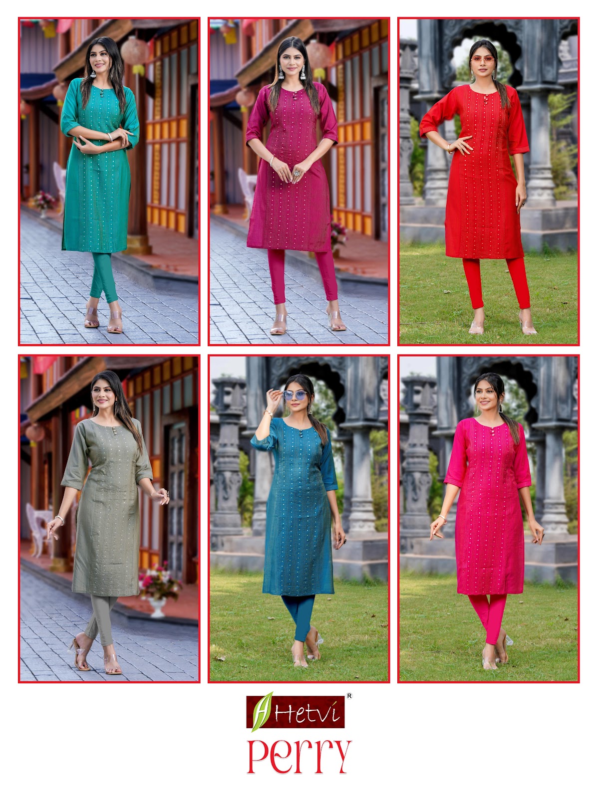 Perry Hetvi Vetican Straight Cut Kurtis Wholesale