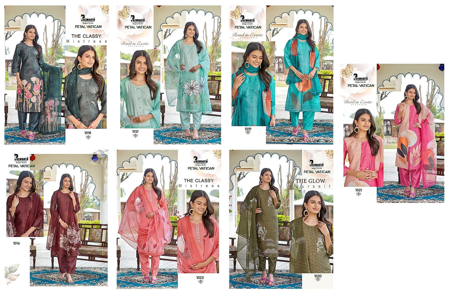 Petal Vatican Premnath Readymade Pant Style Suits Wholesale Price