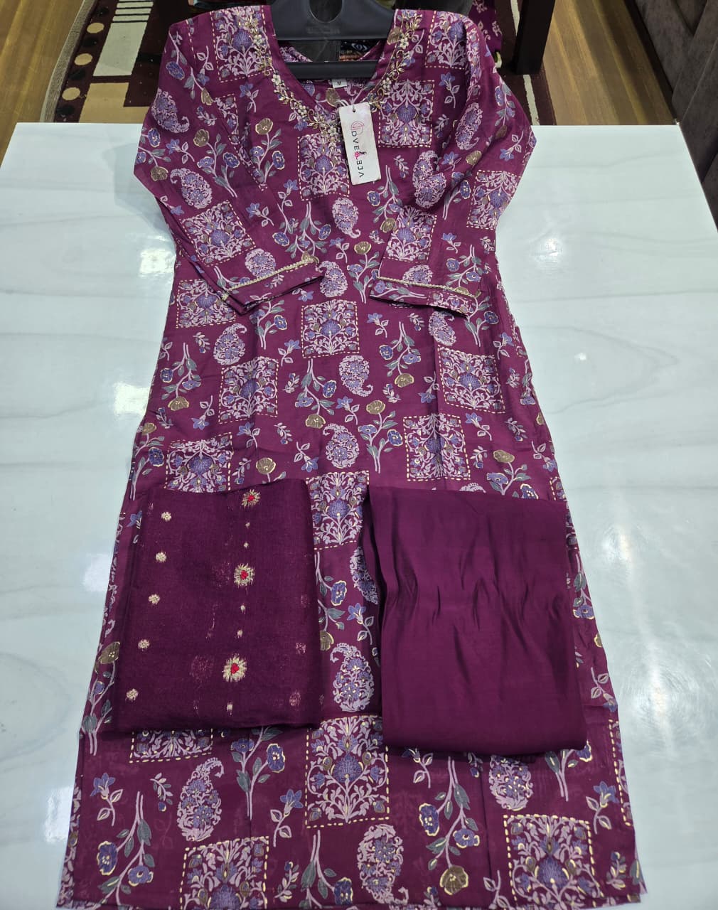 Petals Series Dveeja Fashion Chanderi Readymade Pant Style Suits Exporter