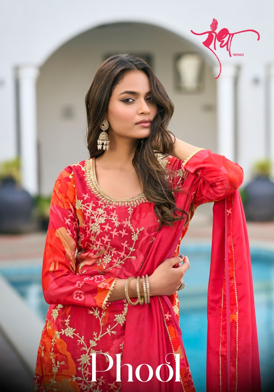 Phool Radha Trendz Chinon Readymade Suits Manufacturer