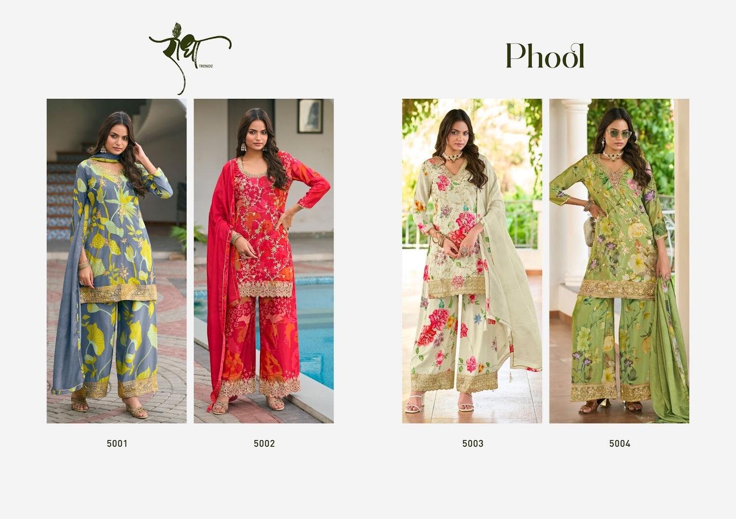 Phool Radha Trendz Chinon Readymade Suits Manufacturer