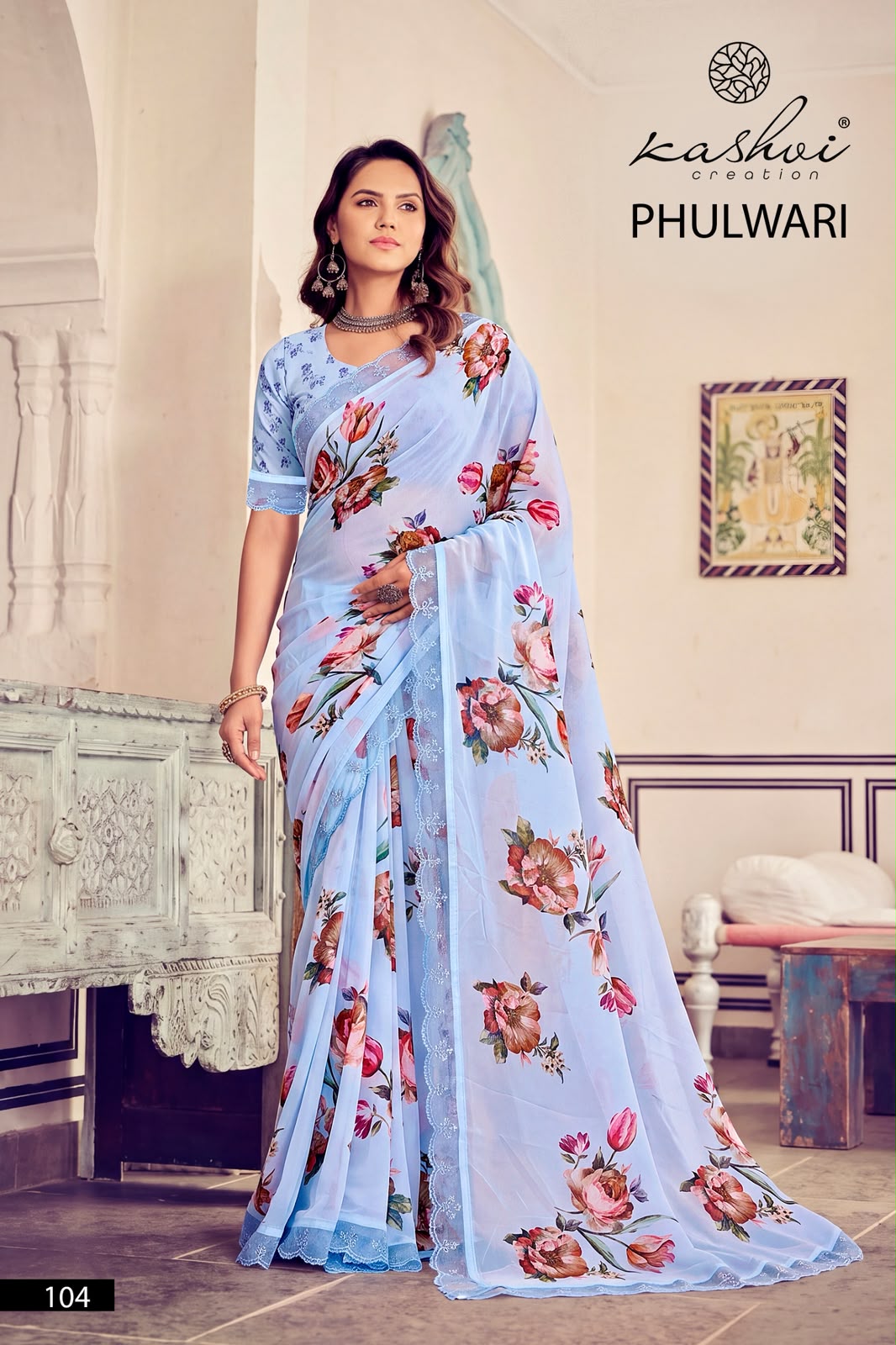 Phulwari Vol 1 Kashvi Creation Weightless Sarees Wholesaler Gujarat