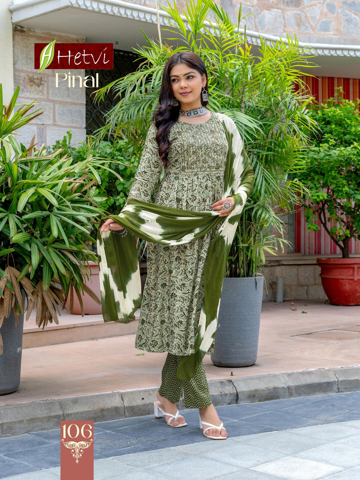 Pinal Hetvi Reyon Readymade Pant Style Suits Wholesaler Gujarat