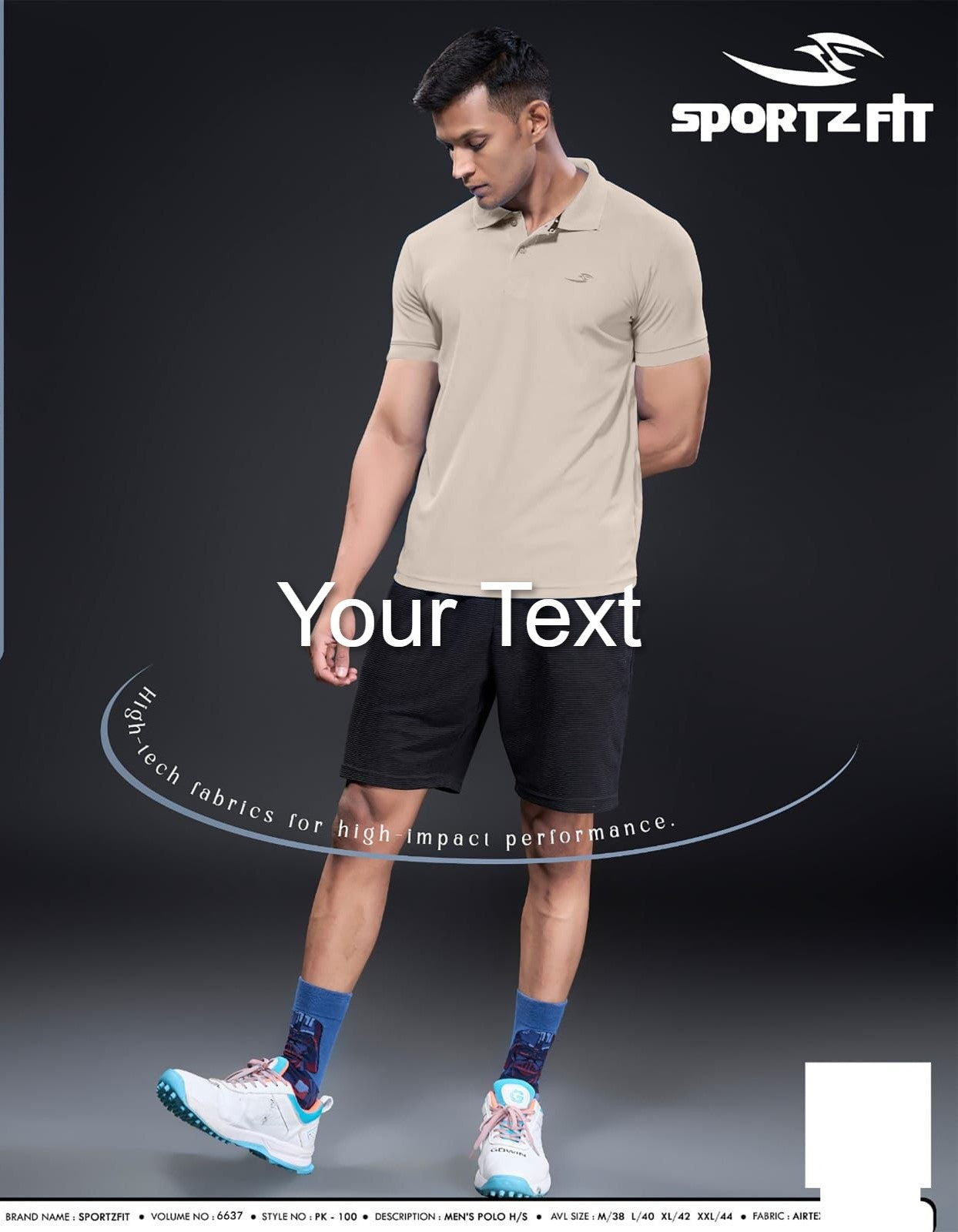 Pk 100-6637 Sportz Fit Airtex Mens Tshirts Wholesale Price