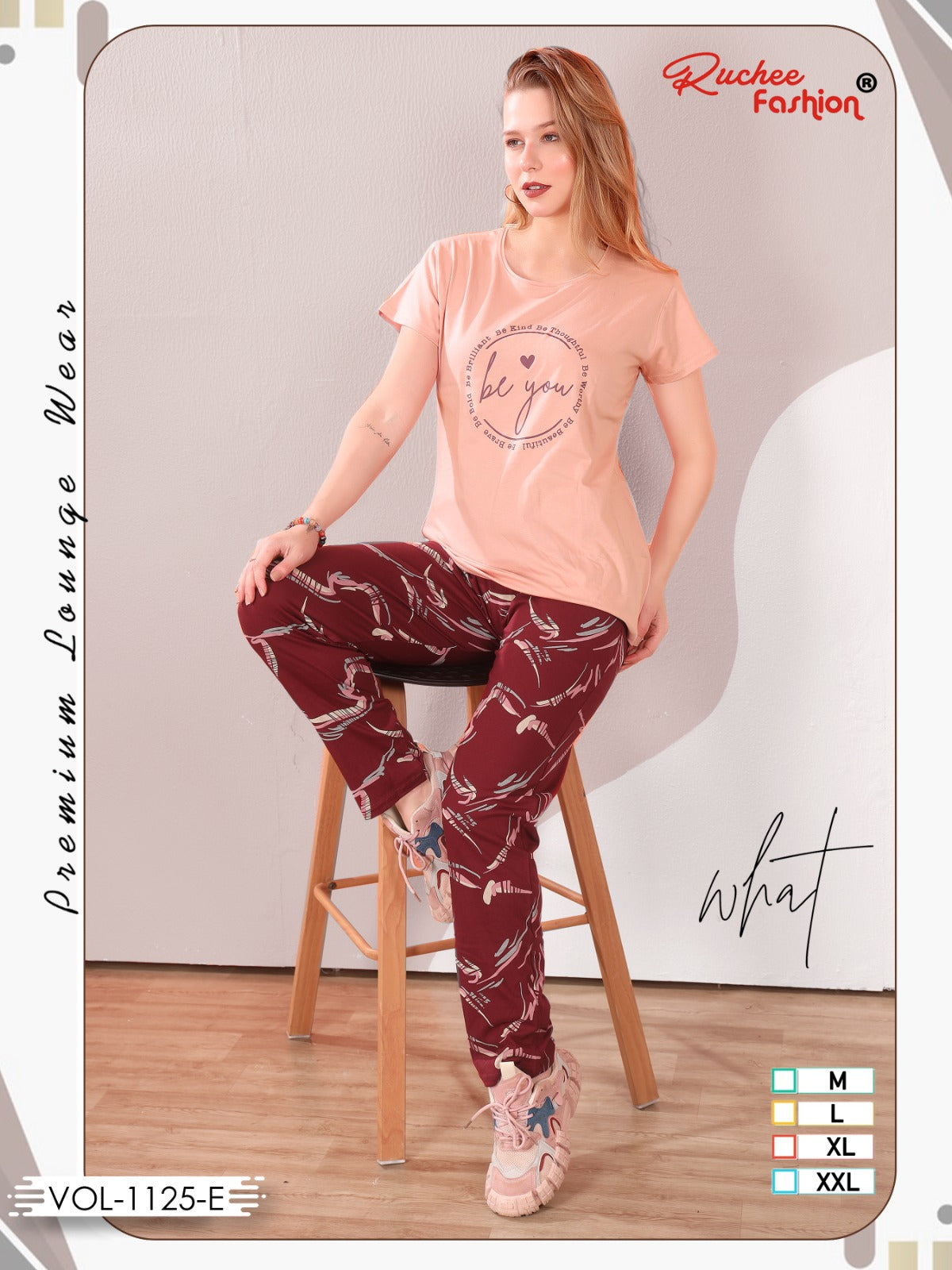 Plain-Print Vol 1125 Ruchee Fashion Sinker Pyjama Night Suits Supplier Gujarat