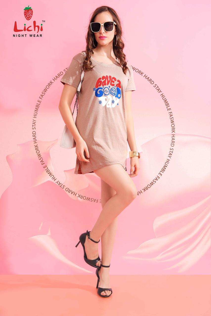 Plain 100426 Lichi Hosiery Cotton Women Long Tshirt Wholesaler Ahmedabad