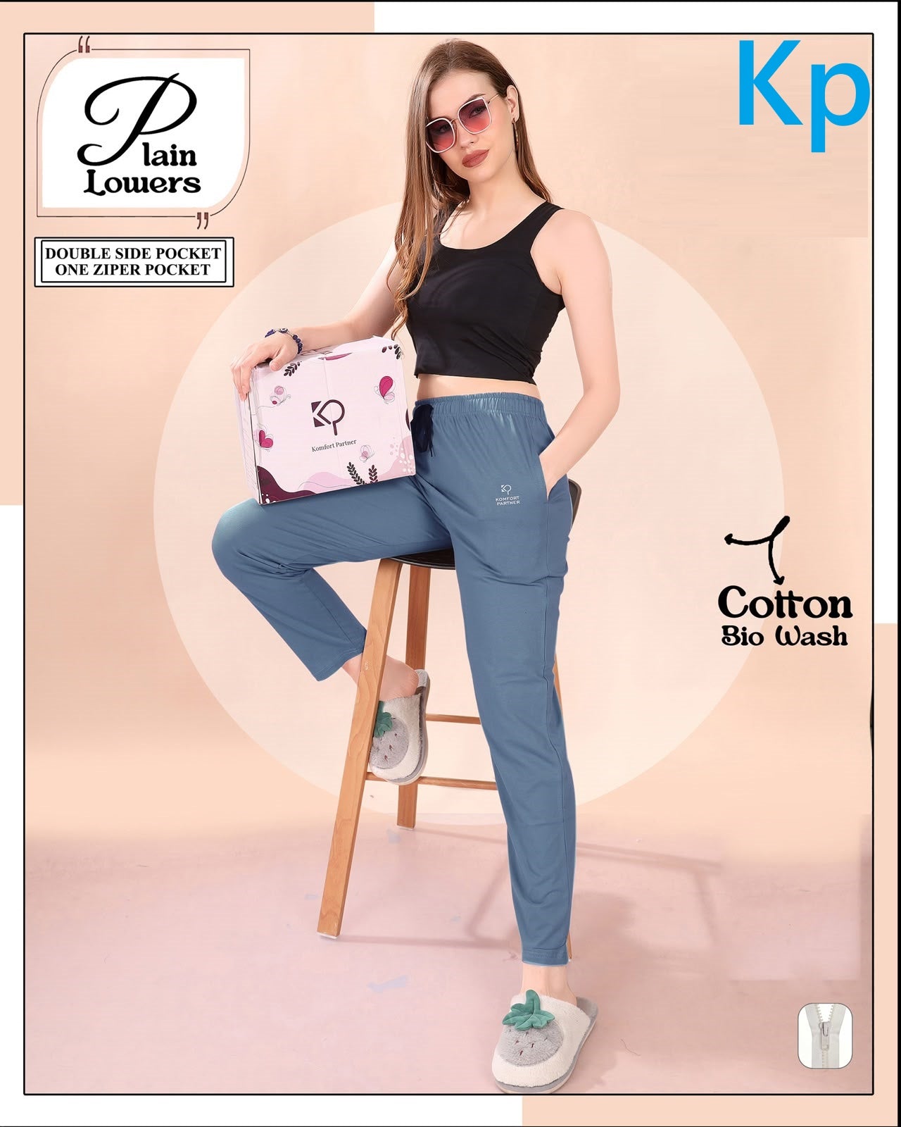 Plain 210726 Kp Cotton Women Night Lower Exporter Gujarat