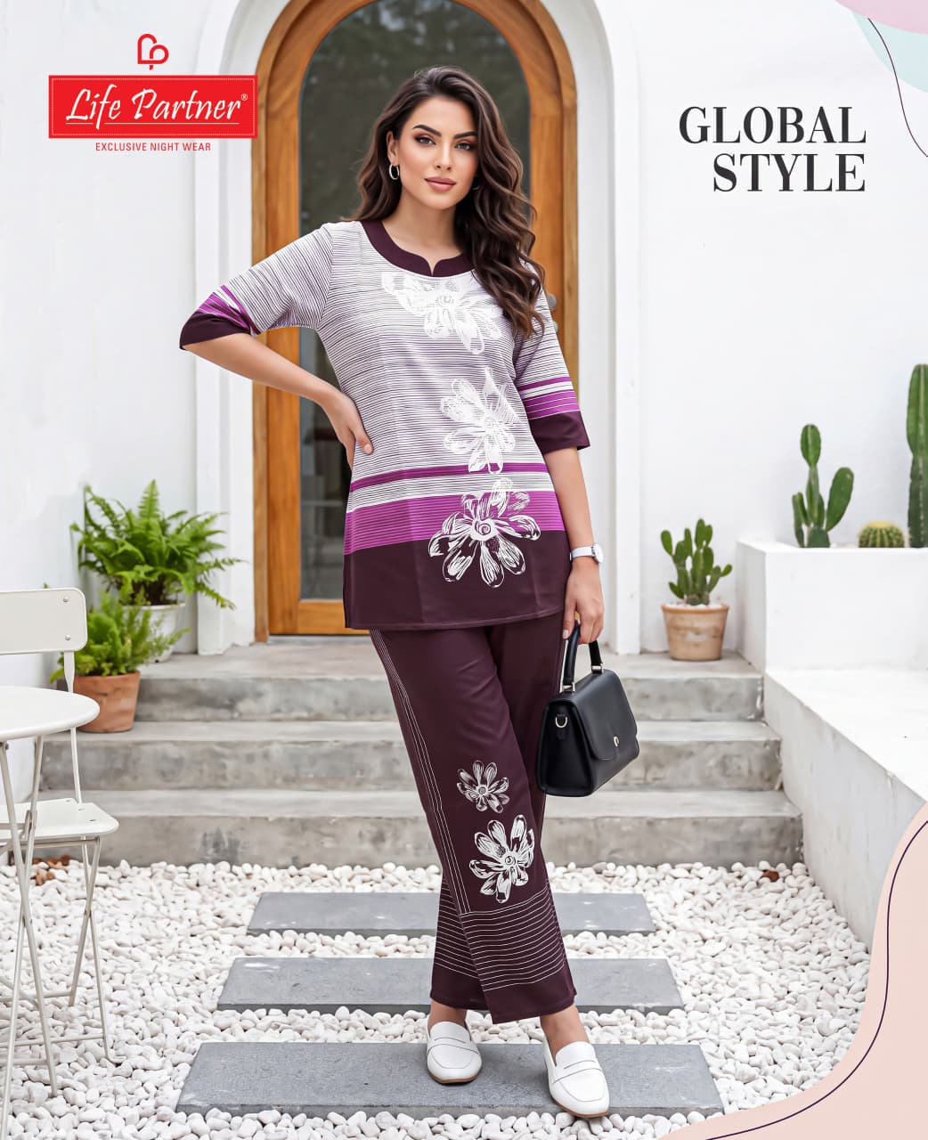 Plain Print 061026 Life Partner Linen Co Ord Set Supplier