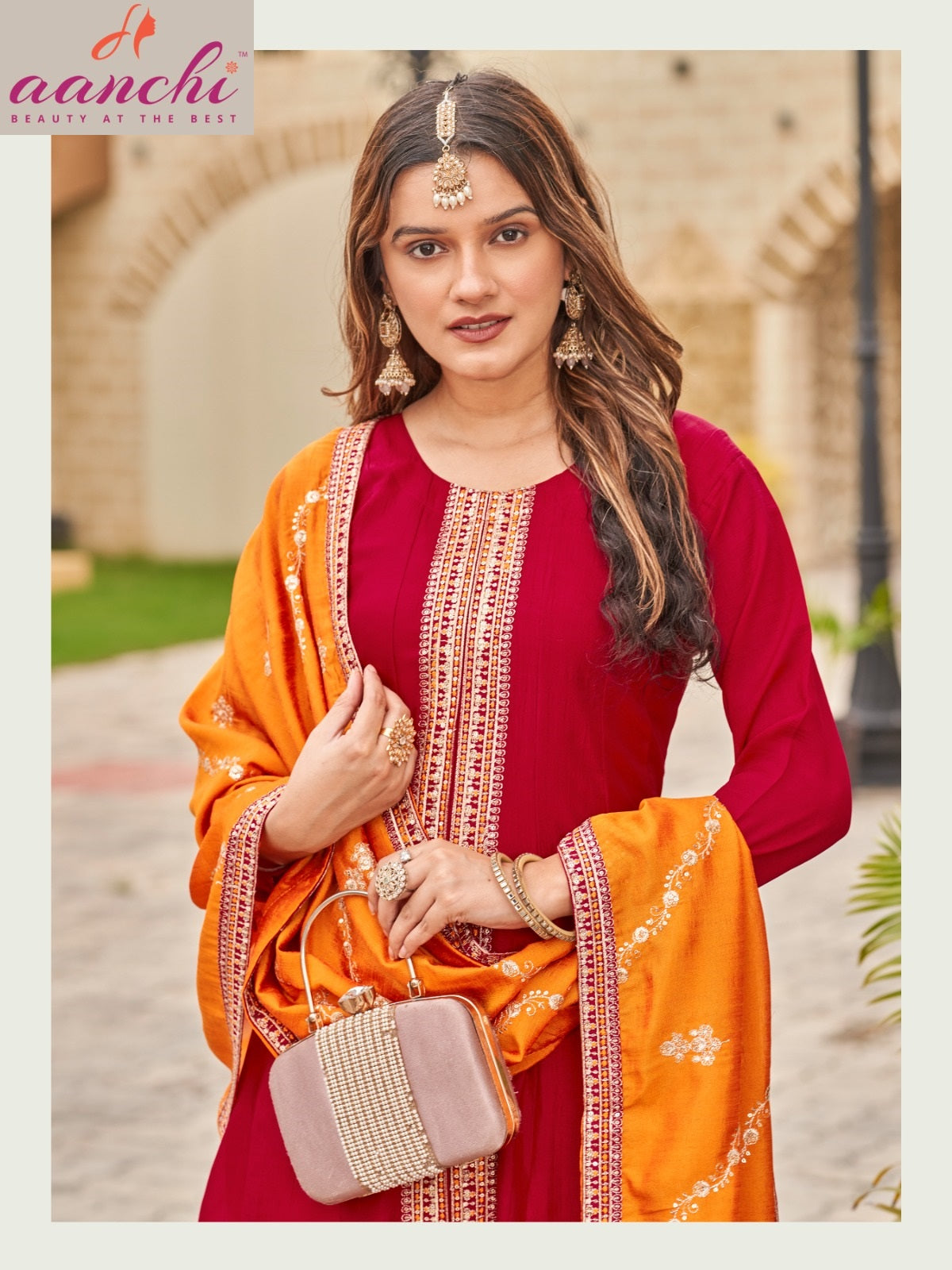Plus Jalsa Aanchi Vichitra Silk Readymade Suits Exporter India