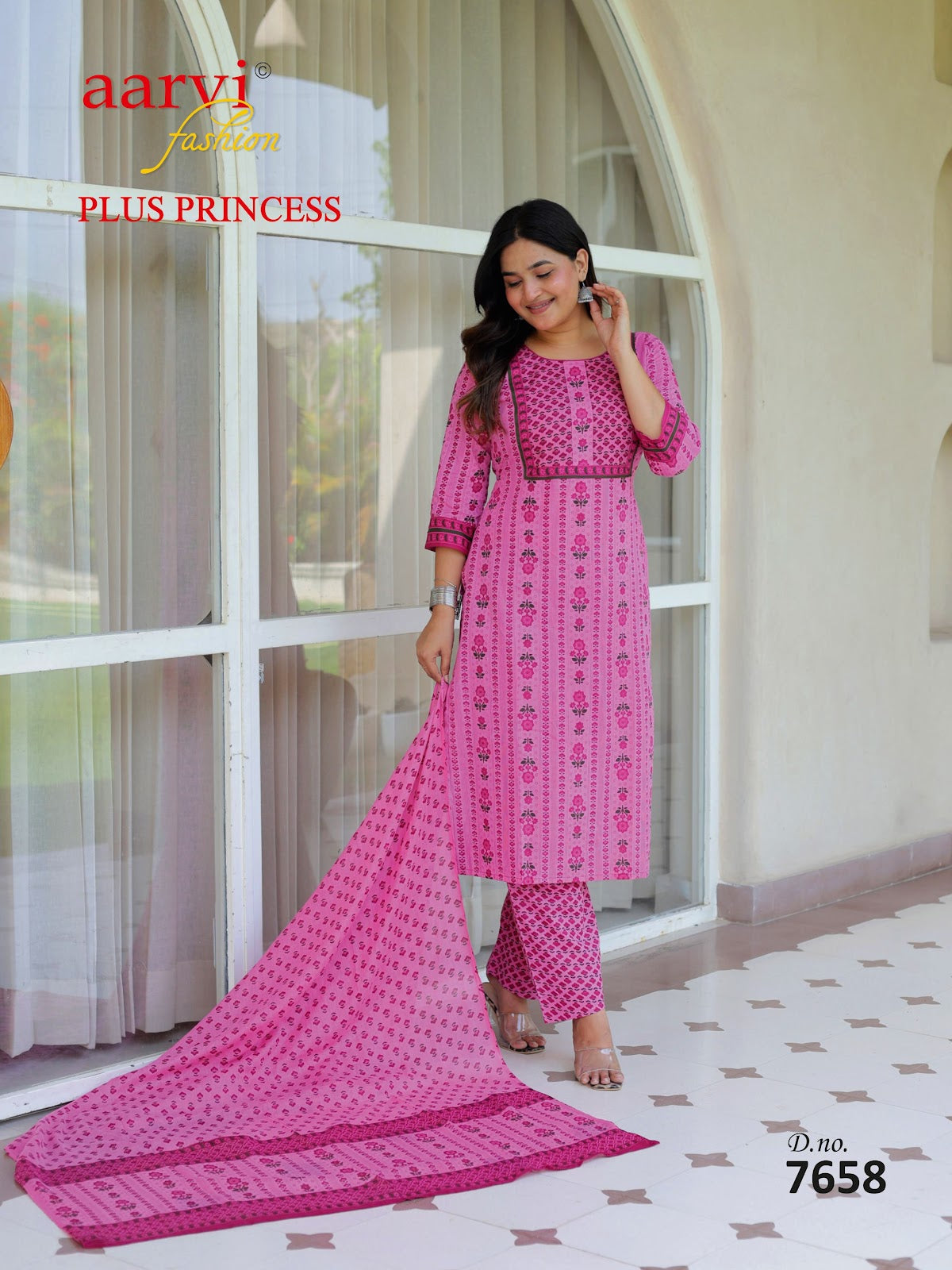 Plus Princess Vol 6 Aarvi Fashions Readymade Cotton Pant Suits Manufacturer Ahmedabad