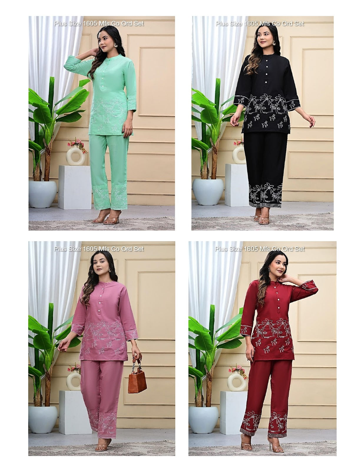 Plus Size 1605 Mfs Cotton Co Ord Set Exporter Gujarat