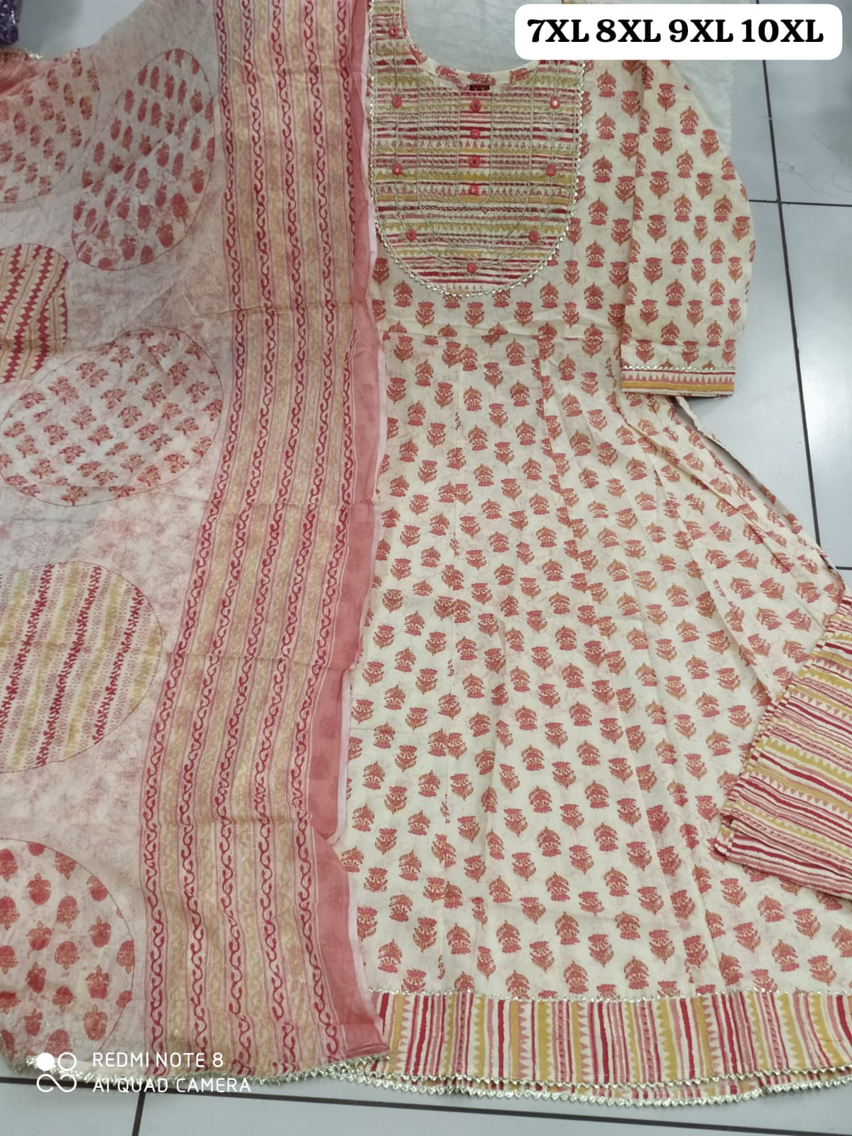 Plus Size Cotton Ruc Readymade Anarkali Suits Supplier Ahmedabad