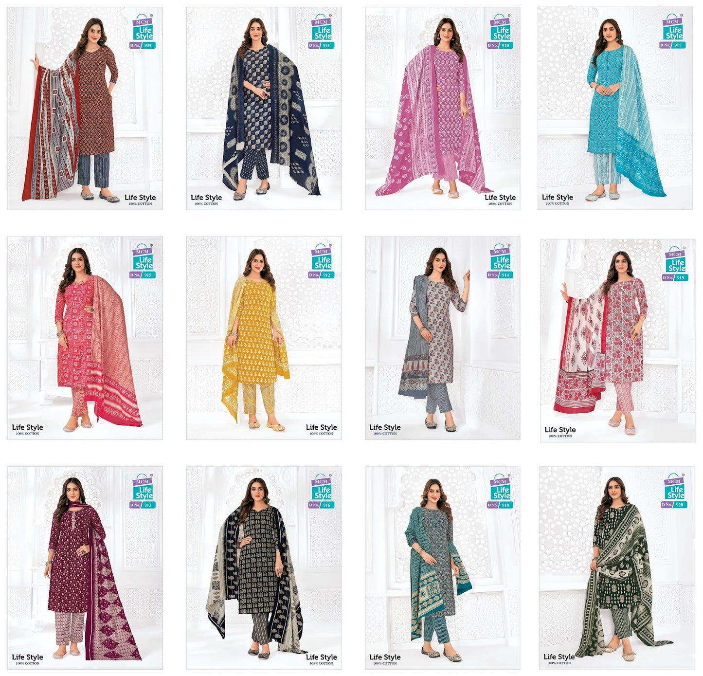Plus Size Special Mcm Lifestyle Readymade Cotton Pant Suits Wholesale Price