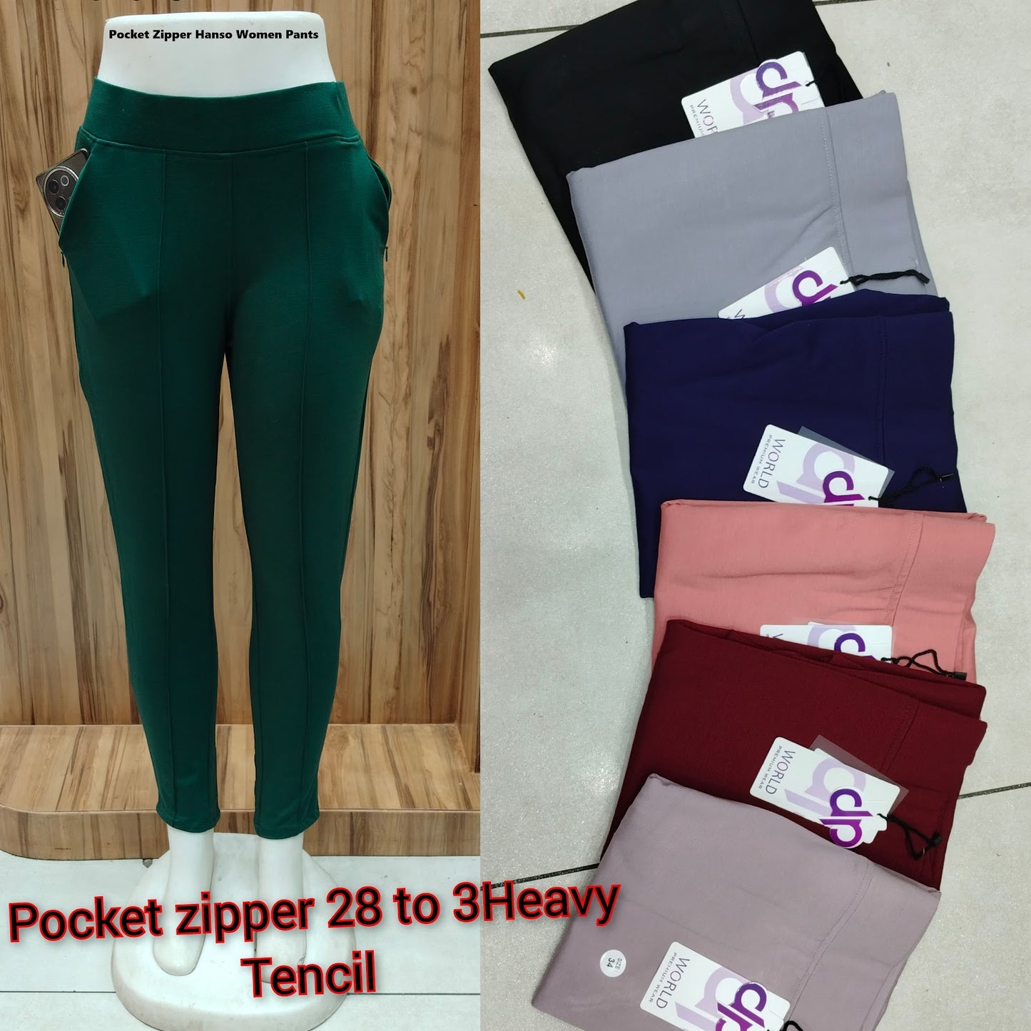 Pocket Zipper Hanso Tencil Women Pants Exporter Ahmedabad