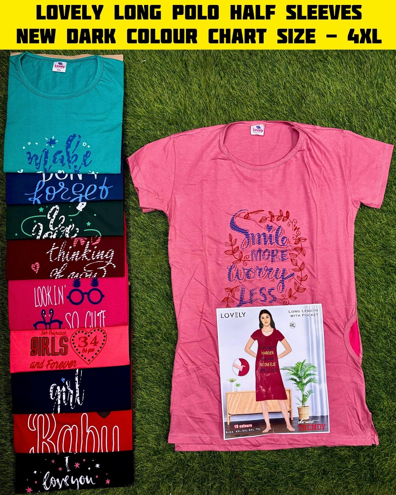 Polo 4Xl Gt Cotton Designer Long Top Exporter