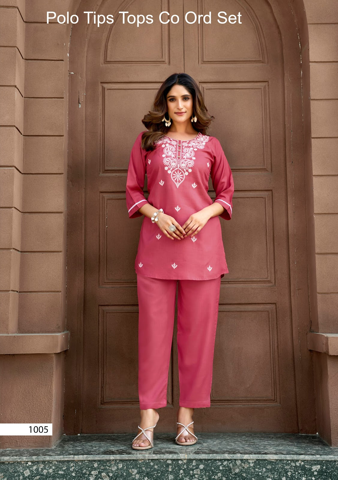 Polo Tips Tops Rayon 18Kg Co Ord Set Wholesale Price