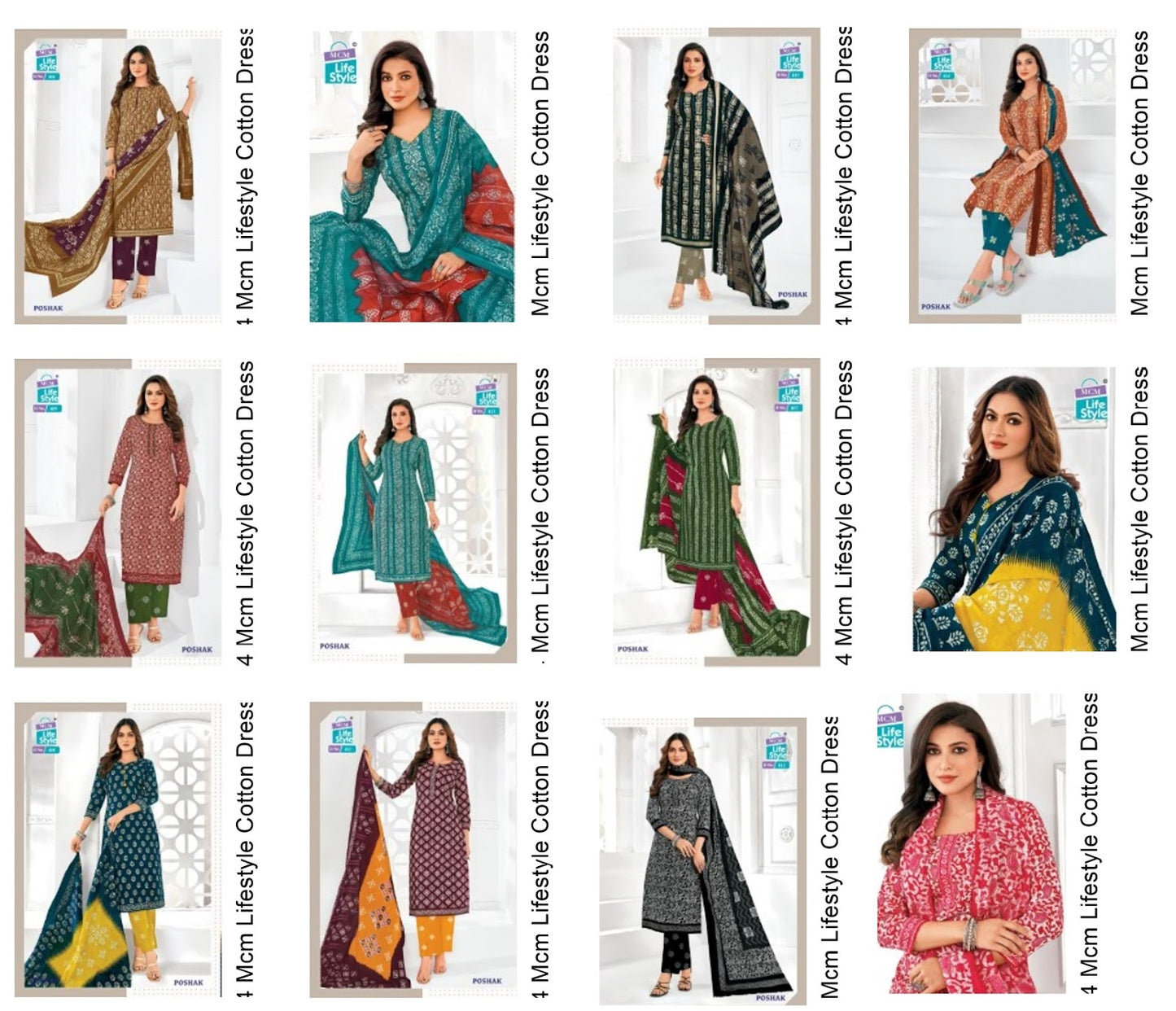 Poshak Vol 4 Mcm Lifestyle Cotton Dress Material Wholesale