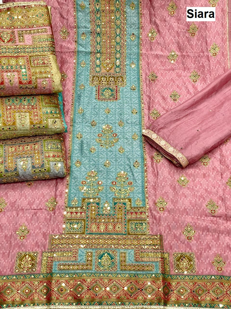 Position Print 10 Siara Dola Salwar Suits Supplier Gujarat