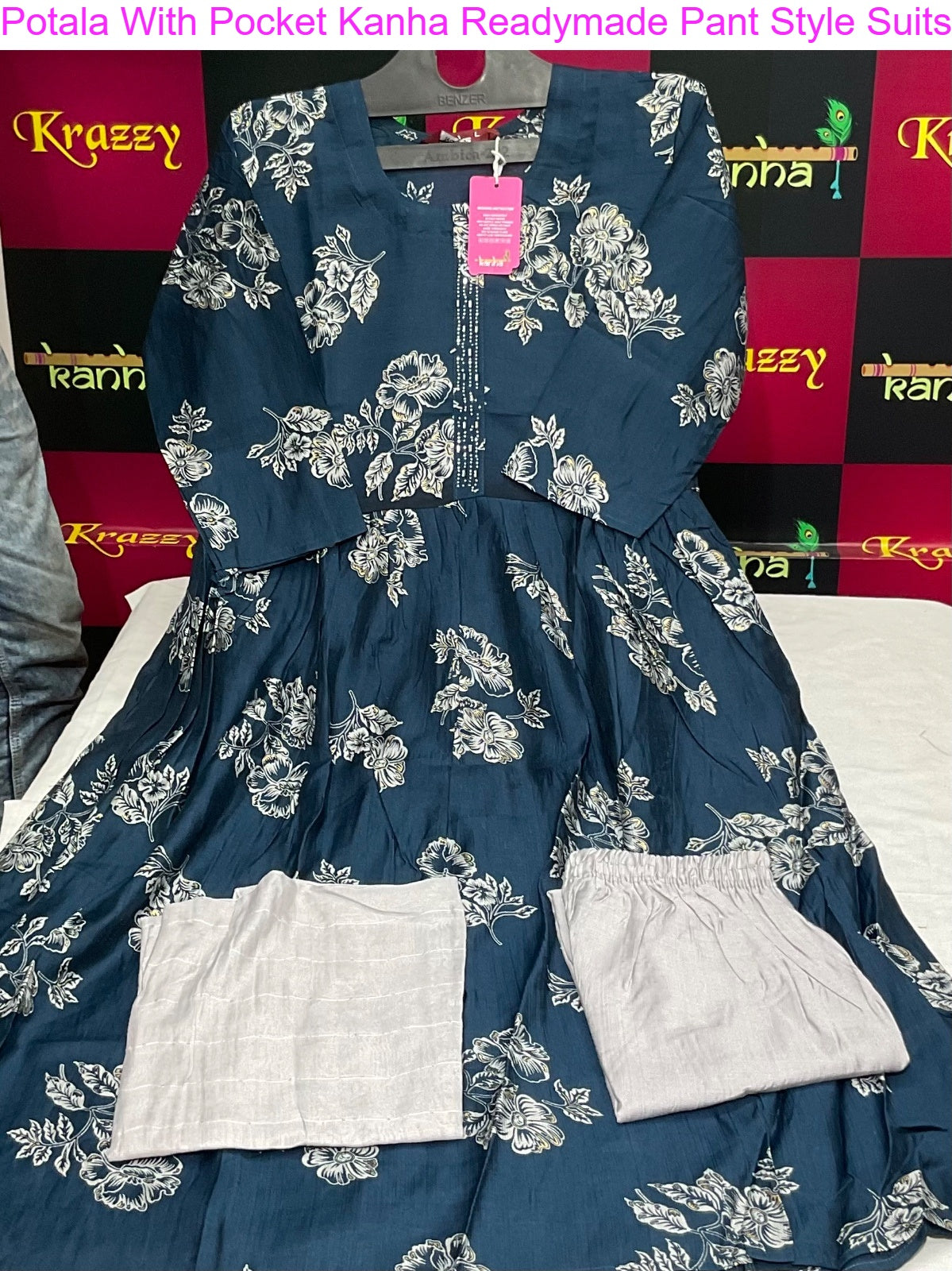 Potala With Pocket Kanha Vetican Readymade Pant Style Suits Manufacturer