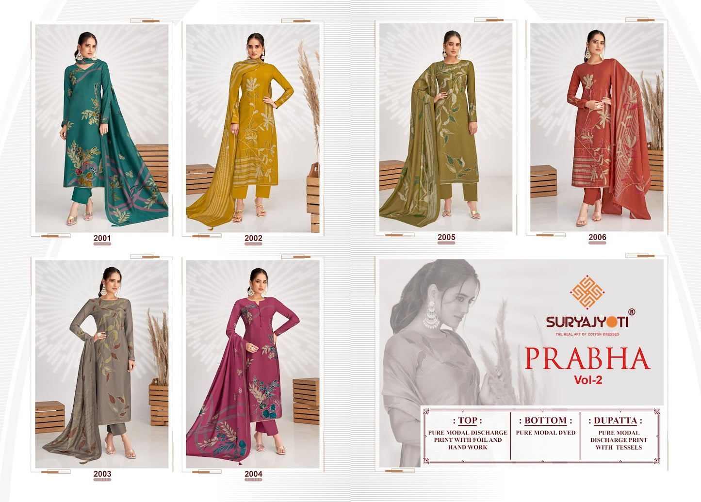 Prabha Vol 2 Suryajyoti Modal Pant Style Suits Wholesale Price