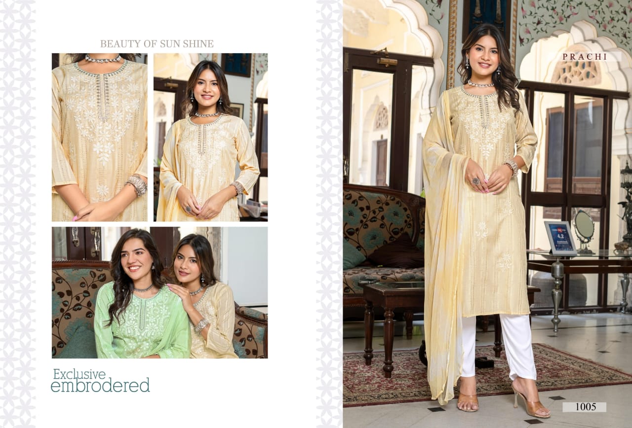 Prachi Vol 1 Mystic 9 Capsule Readymade Pant Style Suits Wholesale Price